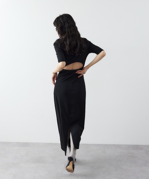 HANNE ワンピース バックカットデザインワンピース : ZOZOTOWN