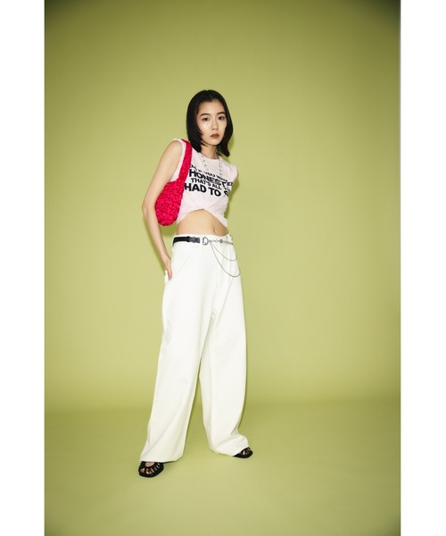【KAREN MILLEN】ローライズチェーンディテールベルト 関税込 bkk01566_metallic gold_xl?$