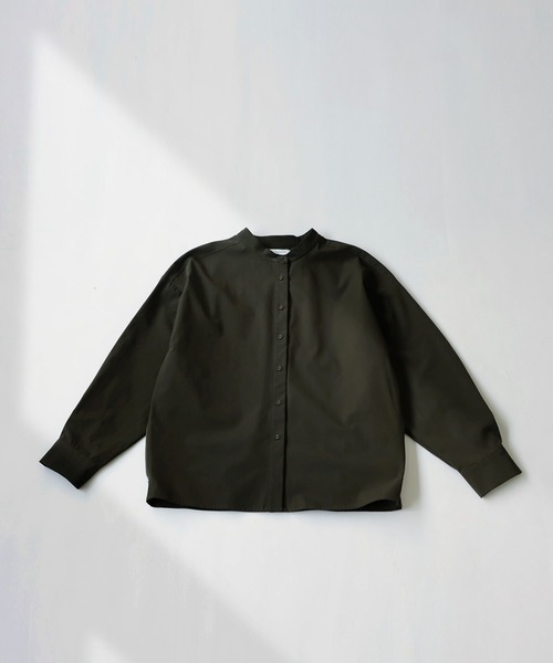 antiqua ブラウス シャツ 2wayジップシャツ レディース