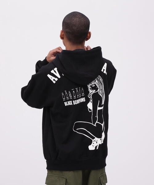 AVIREX（アヴィレックス） パーカー 「WEB＆DEPOT限定」BLACK SCORPION