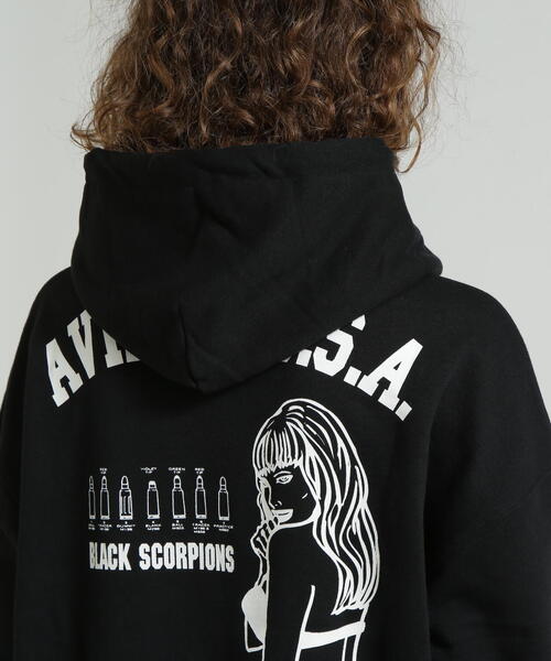 AVIREX（アヴィレックス） パーカー 「WEB＆DEPOT限定」BLACK SCORPION