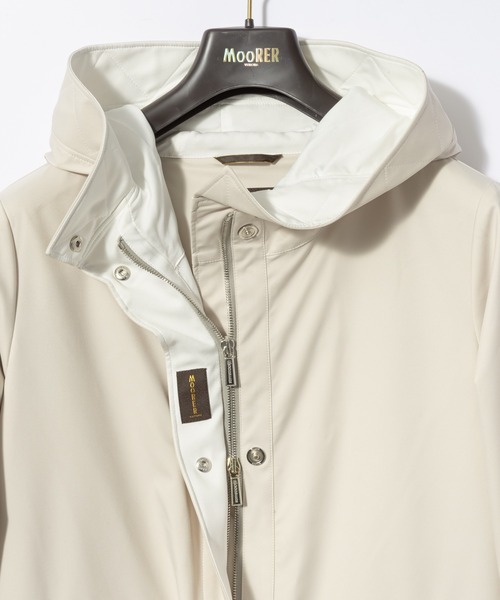 [MooRER] ムーレー /DIXIE-ADB DIXIE-ADB in BLU/MANDORLA: Luxury Italian Parka for Women