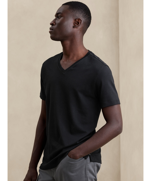 tシャツ Luxury-Touch 半袖VネックTシャツ メンズ : ZOZOTOWN Yahoo!店