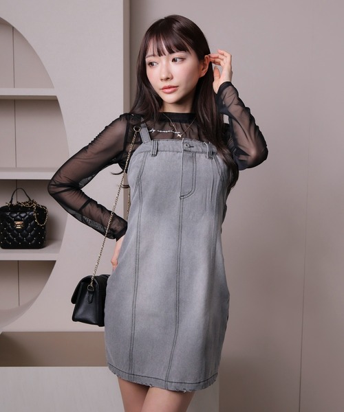 LIP SERVICE（リップサービス） ワンピース lady denimベアワンピース