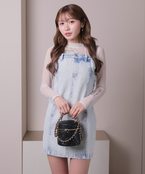 LIP SERVICE（リップサービス） ワンピース lady denimベアワンピース