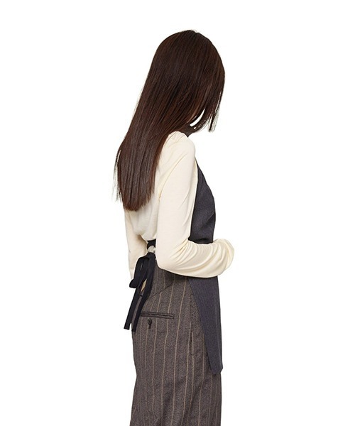 INSCRIRE / アンスクリア：Wool Gabardine Gilet：I23AW-BL33「DEA」 レディース INSCRIRE / アンスクリア：Wool Gabardine Gilet：I23AW-BL33