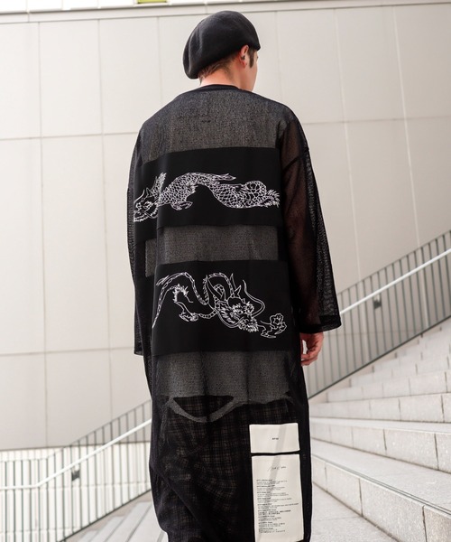 AFYF tシャツ AFYF EXTRA DRAGON ZIP T/ビッグシルエット エクストラ