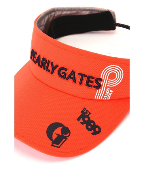 コットンツイル ロゴ バイザー (UNISEX)｜PEARLY GATES