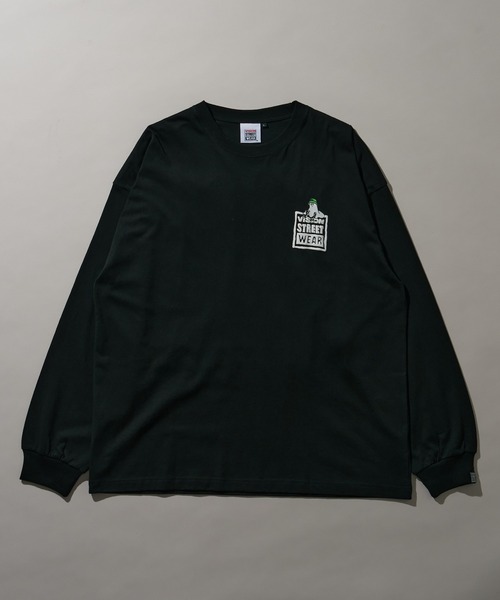 yolo 黒 サーマルロングtシャツ　ヘンリーネック　新品タグ付き LUXSTYLE tシャツ サーマル無地ヘンリーネックロンT メンズ
