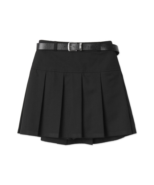 WEGO スカート WEGO/ベルト付プリーツミニスカパン : ZOZOTOWN