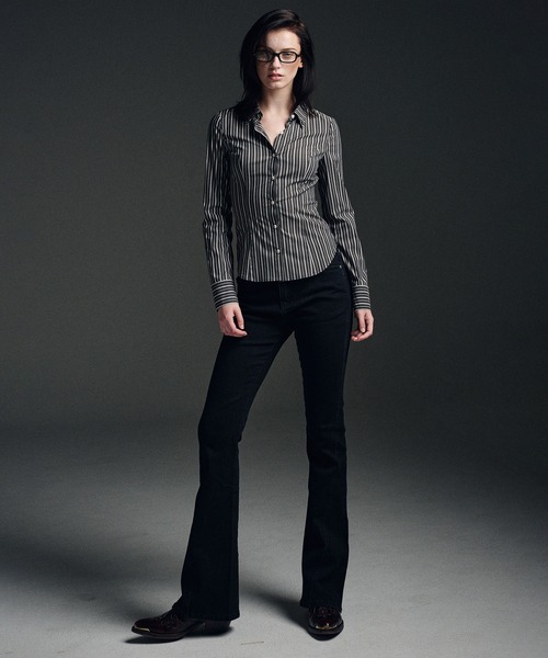 MARDI ブラウス シャツ COTTON SHIRT STRIPE レディース COTTON SHIRT STRIPE（シャツ/ブラウス）｜Mardi Mercredi