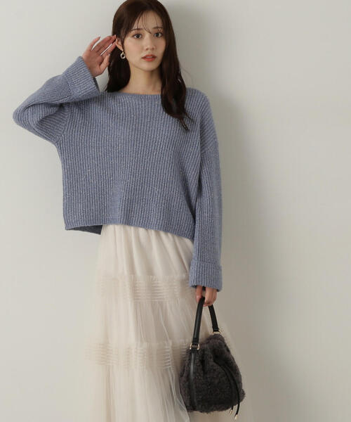 PROPORTION BODY DRESSING ニット セーター スパンコール畦