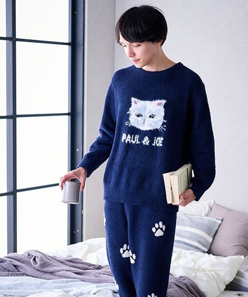 新品 PAUL＆JOE ふわふわ ジプシー ジャガード プルオーバー パンツ PAUL&JOE（ポール＆ジョー） パジャマ 「PAUL＆JOE」ふわふわジプシー