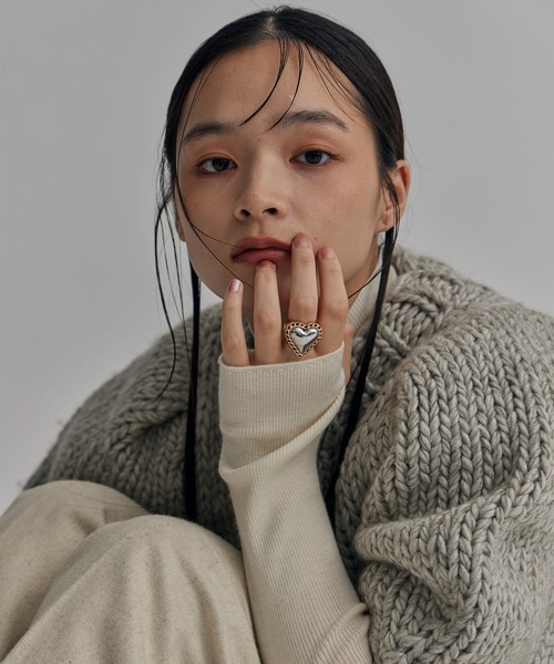 LOHME Heart Chain Ring Pierce ローム　リング LOHME 指輪 リング 「LOHME/ローム」Impact Heart Chain Ring