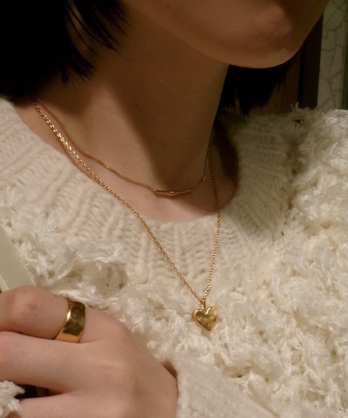 TEN ハートシルフィウムネックレスsilver ハートシルフィウムネックレス SV