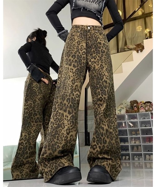 FUNdaysion パンツ レオパード柄パンツ レディース : ZOZOTOWN Yahoo