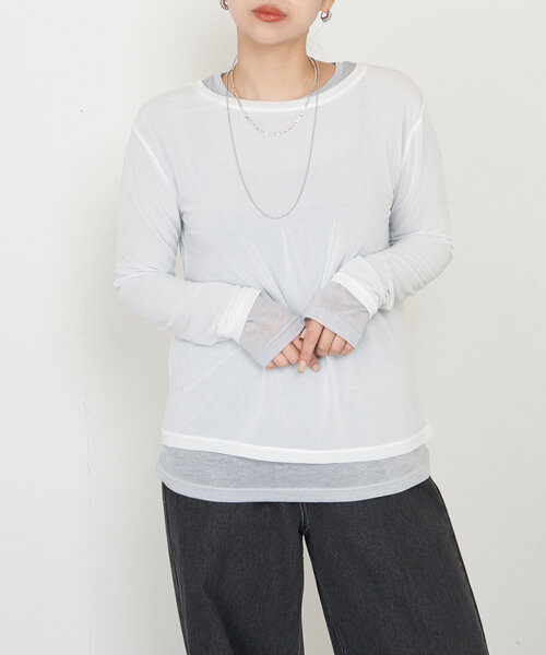 oaf シアーロンT 2枚セット Jena espace merveilleux tシャツ 2セットシアーロンT2