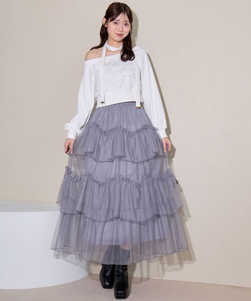 MAJESTIC LEGON（マジェスティックレゴン） ロング スカート チュール