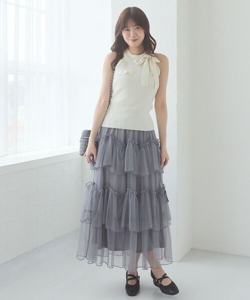 MAJESTIC LEGON（マジェスティックレゴン） ロング スカート チュール