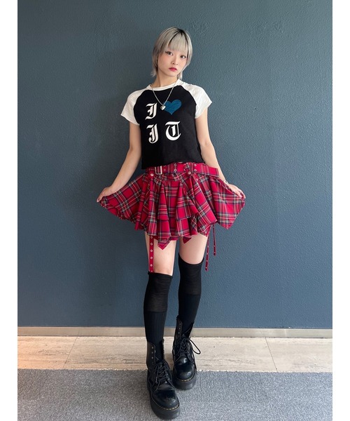 jouetie スカート アシメヘムベルテッドミニスカート 夏服