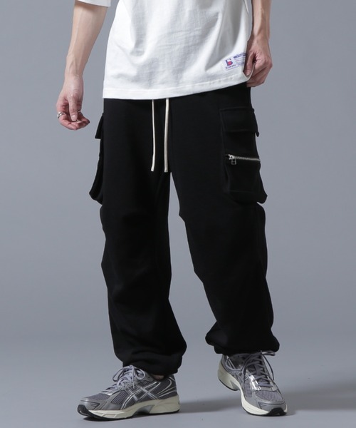 【期間限定値下げ】baserange スウェットパンツ ブラック スウェットパンツ in Assortment | リブド・コットンジャージ
