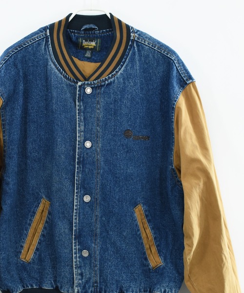 新品未使用　ヴィンテージ　  JEANS スタジャン VINTAGE スタジャン 「ヴィンテージ古着」90's Dunbrooke 企業ロゴ