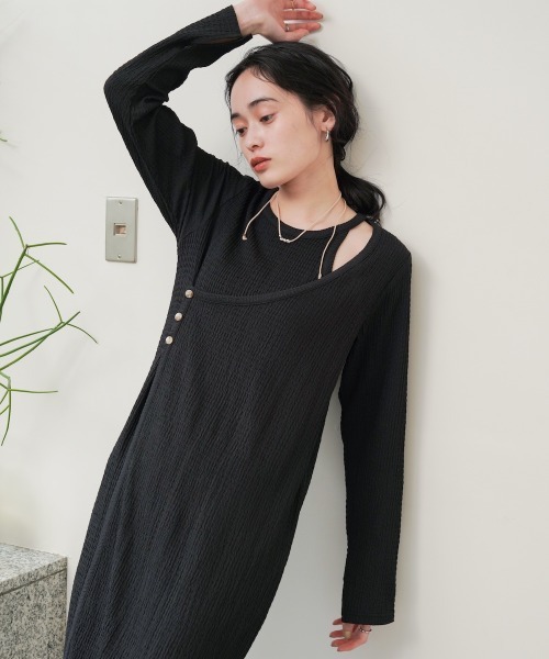 ペットアポルテ　ワンピース BAB ワンピース 「低身長さん向けサイズあり」レイヤード