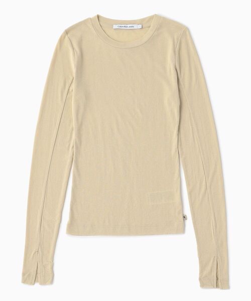 Calvin Klein（カルバン・クライン） tシャツ シアー ロングスリーブ