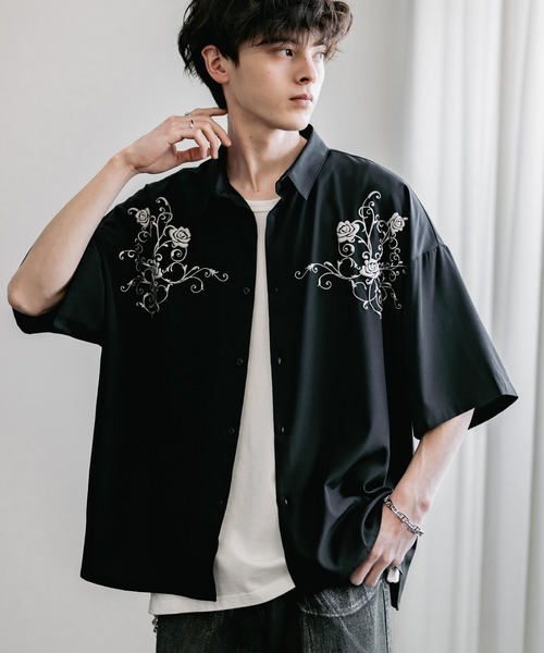 Rocky Monroe シャツ 接触冷感オーバーサイズ ストレッチ
