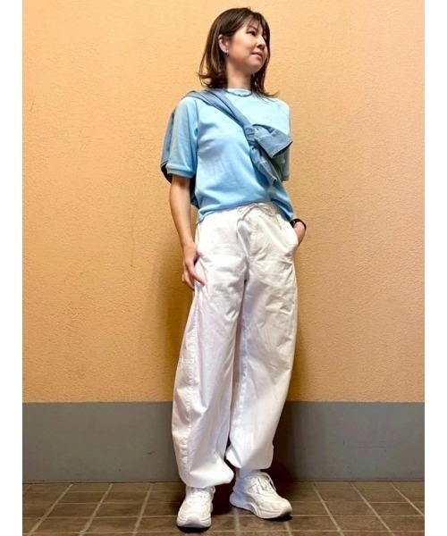 GAP（ギャップ） パンツ ミッドライズ バレル パラシュートパンツ