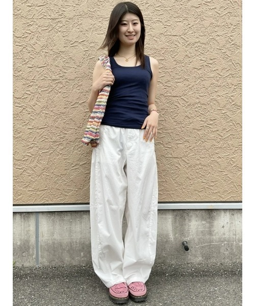 GAP（ギャップ） パンツ ミッドライズ バレル パラシュートパンツ