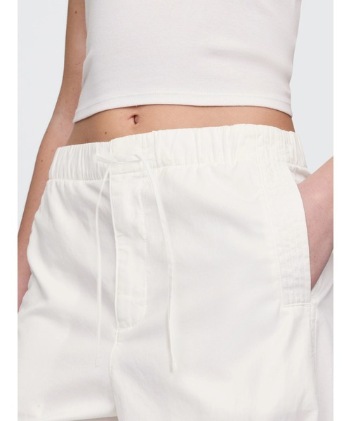 GAP パンツ ミッドライズ バレル パラシュートパンツ レディース