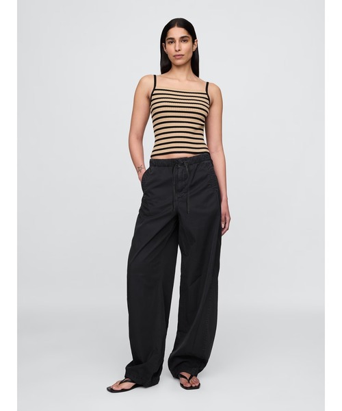 GAP XS ローライズ バレル パラシュートパンツ　新品タグ付き GAP パンツ ミッドライズ バレル パラシュートパンツ レディース