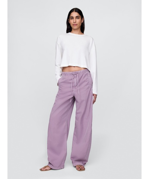 GAP XS ローライズ バレル パラシュートパンツ　新品タグ付き GAP パンツ ミッドライズ バレル パラシュートパンツ レディース