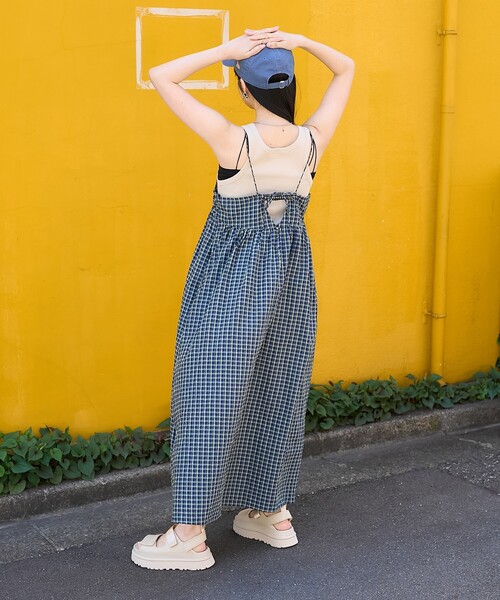FREAK'S STORE ワンピース バックリボン サマーチェック