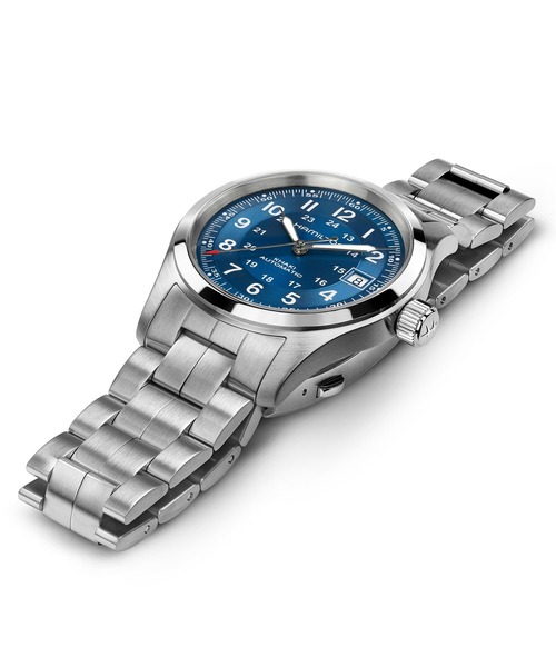 Hamilton ハミルトン　自動巻き時計 カーキ　 ダークブルー 42mm HAMILTON 腕時計 「ハミルトン」 Khaki Field （カーキ