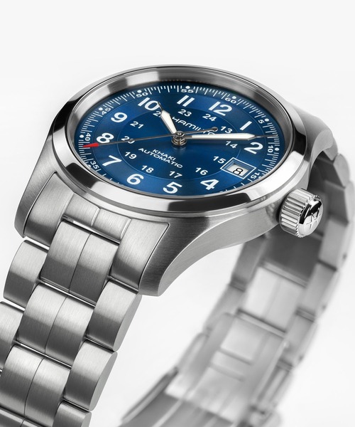 Hamilton khaki field 自動巻き時計 カーキ フィールド Auto - ダイヤルカラー:ブラック - H70555533