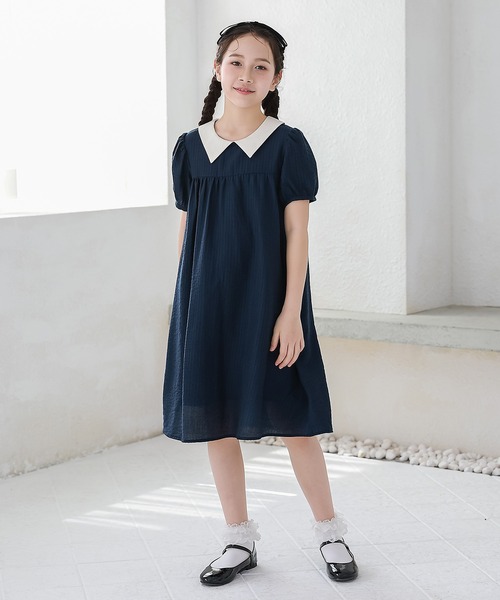 GUCCI キッズ　ネイビー 半袖ワンピース　子供服　入学式 DRESCCO（ドレスコ） ワンピース 入園式 卒園式 ネイビークール