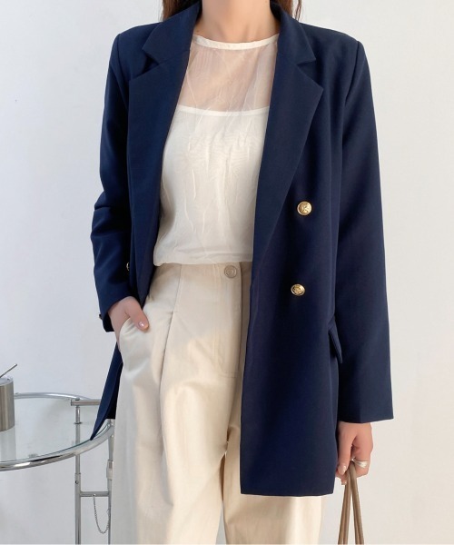 [LADY LIKE] tailored jacket S темно-синий женский 