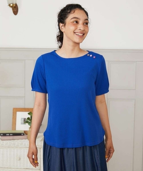 tシャツ Arriate アイレットジャカードカットソー レディース