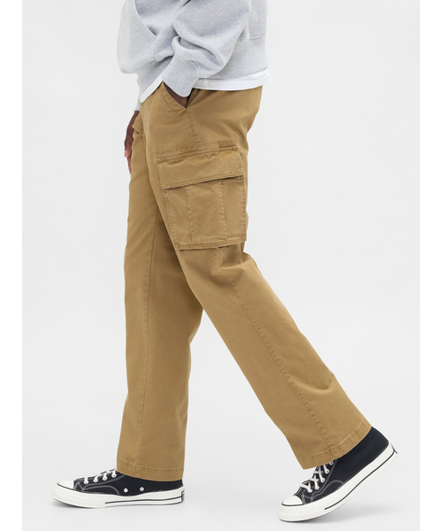 GAP カーゴパンツ エッセンシャル ストレート メンズ : ZOZOTOWN