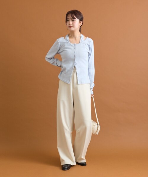 FEMMENT スラックス FEMMENT スラックス パンツ 「FEMMENT/ファモン」2wayダブル