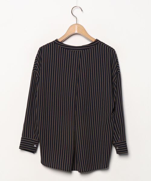 「NOLLEY'S」 長袖ブラウス 36 ネイビー レディース_画像2