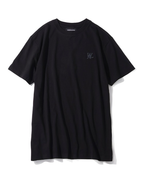 WOOALONG 半袖Tシャツ ブラック　韓国ブランド　国内即発送可 WOOALONG 半袖Tシャツ ブラック 韓国ブランド 国内即発送可