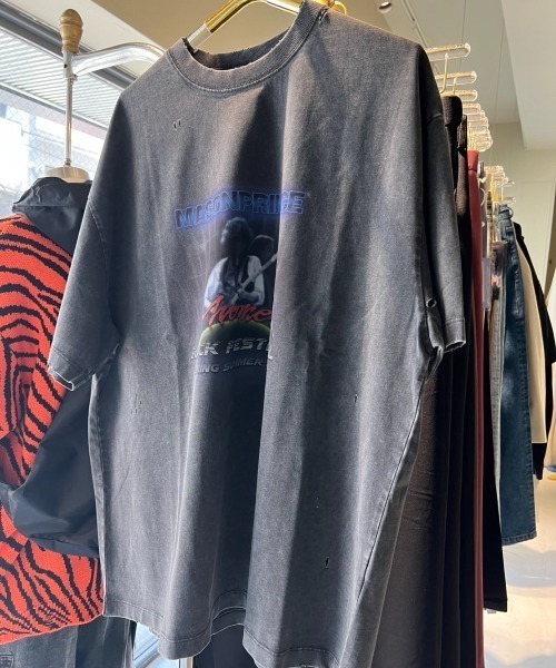 「MASONPRINCE」 半袖Tシャツ X-SMALL ダークグレー メンズ
