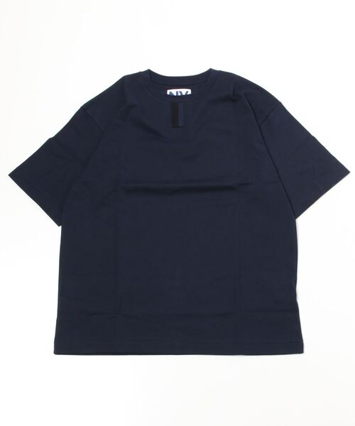「NANO universe」 半袖Tシャツ M ネイビー メンズ