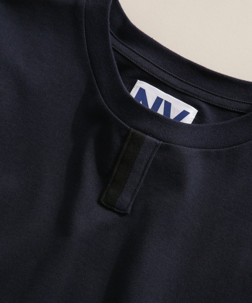 「NANO universe」 半袖Tシャツ M ネイビー メンズ