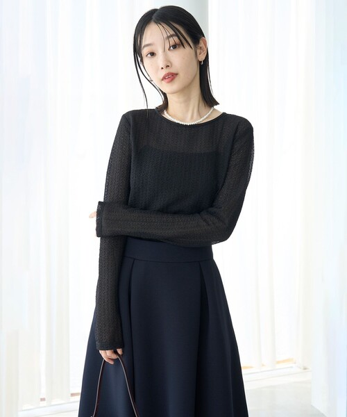 UNFILO（アンフィーロ） tシャツ ストレッチ レーストップス 