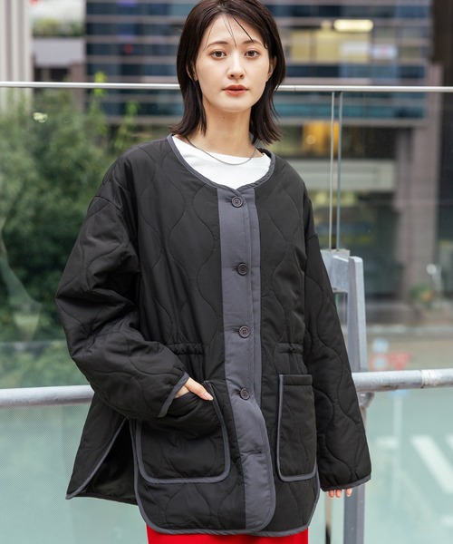 LAKOLE（ラコレ） ブルゾン アウター ドロストハイショクキルト