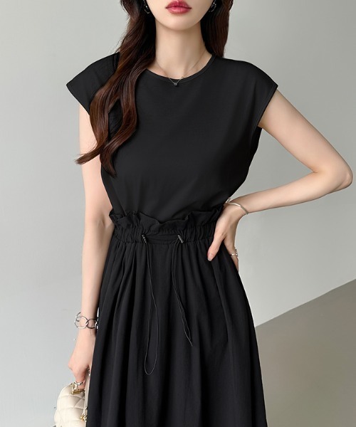 「COCOMOMO」 ノースリーブワンピース M ホワイト レディース_画像3